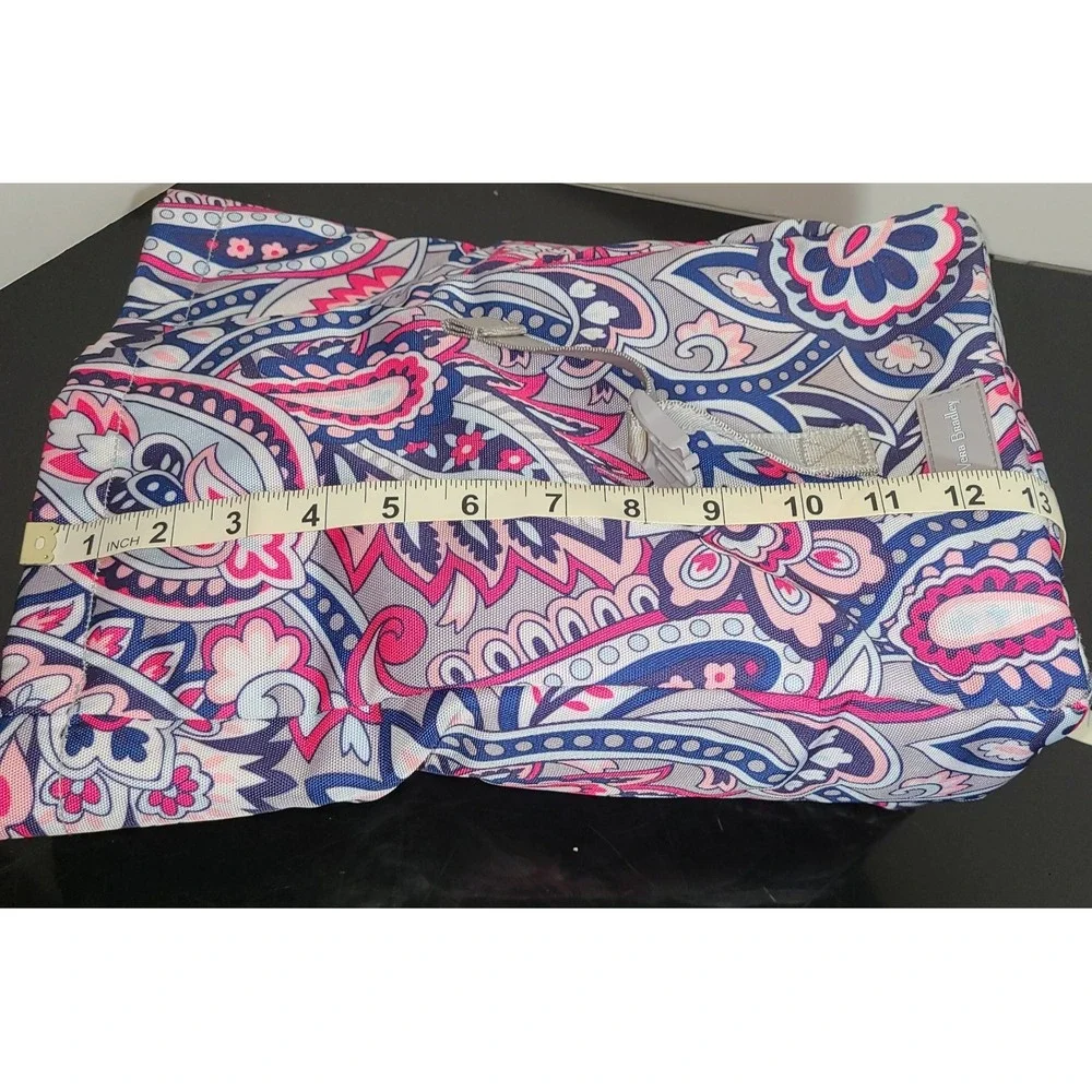 Pink Gray Blue Insulated Lunch‎ Bag Vera Bradley Lunch Bunch Fold Down Top